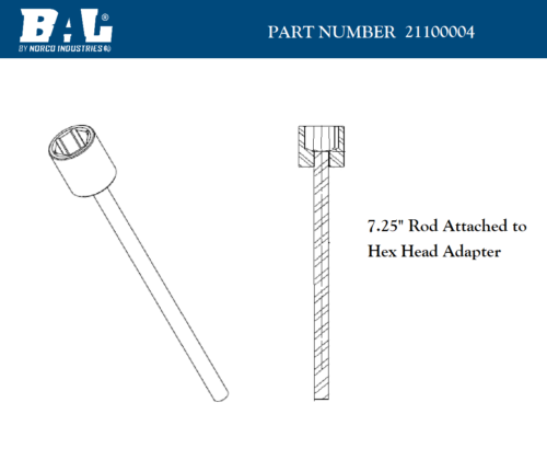 Drill Adapter Hex Head To Bal Rv Products