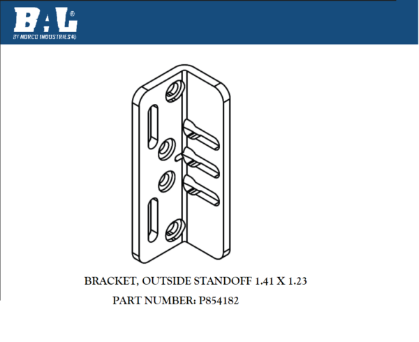 P854182 BRACKET OUTSIDE STANDOFF BAL RV Products