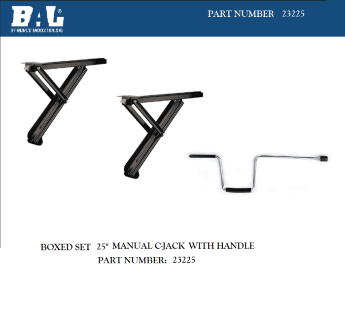 23225 BOXED SET 25 INCH MANUAL C-JACKS WITH HANDLES