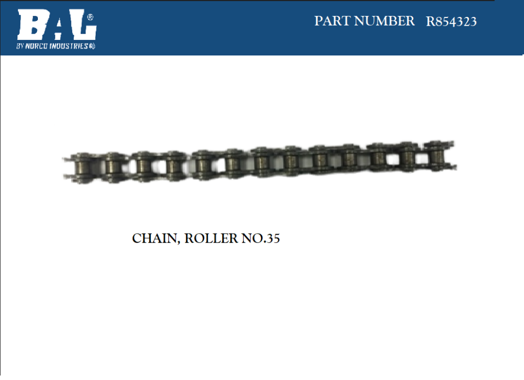 R854323 CHAIN, ROLLER NO. 35 AVAILABLE THROUGH ORIGINAL EQUIPMENT